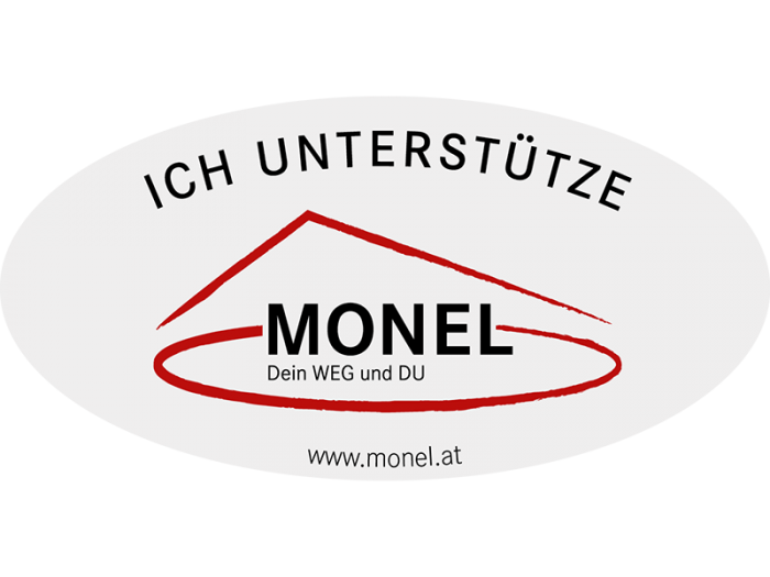 Sticker durchsichtig, schwarze Schrift